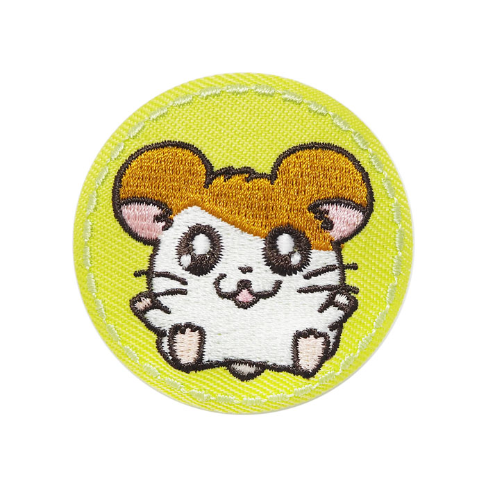 HZ06 ハム太郎刺繍缶バッジ｜三英貿易株式会社